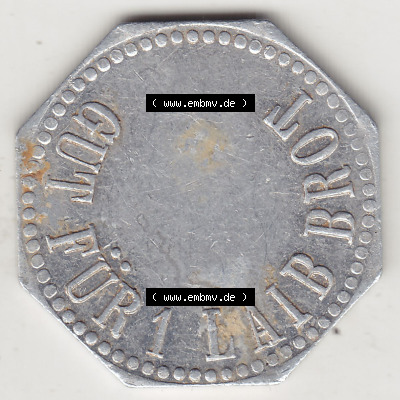 Alte Wertmarken Allgemein Brotmarke, Gut für ein Laib Brot, Joh. Kessler, Neumühle. Vorderseite einer Wertmarke. Das digitale... Sammlung
