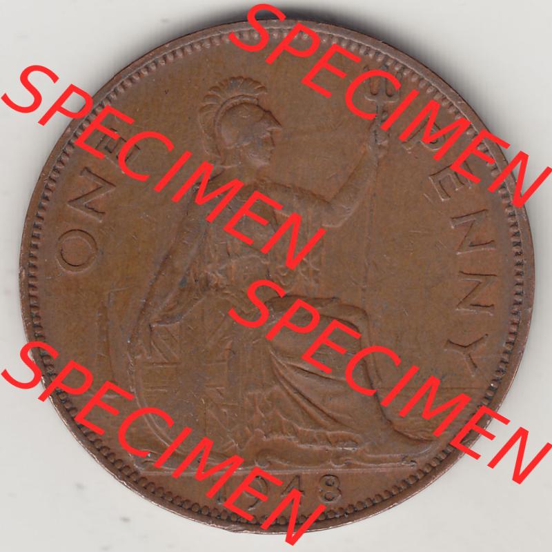 Alte Münzen Großbritannien Eurovorläufer, Umlaufmünze vor Euroeinführung 1937-1948, 1 Penny, One Penny, 1948-1, GEORGIVS VI, D G BR OMN REX... Sammlung