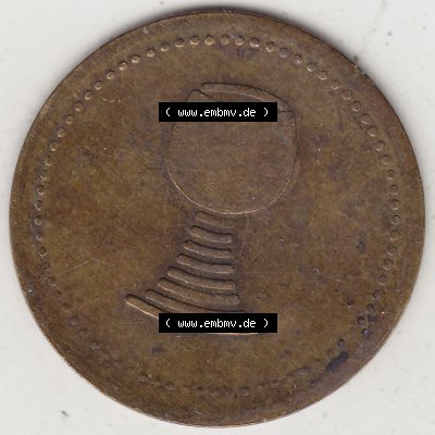 Alte Wertmarken Allgemein Weinmarke Unbekannter Herkunft. Rückseite einer Wertmarke. Das digitale Bild der Wertmarke dürfen private Sammler für sich und der Nutzung auf der... Sammlung