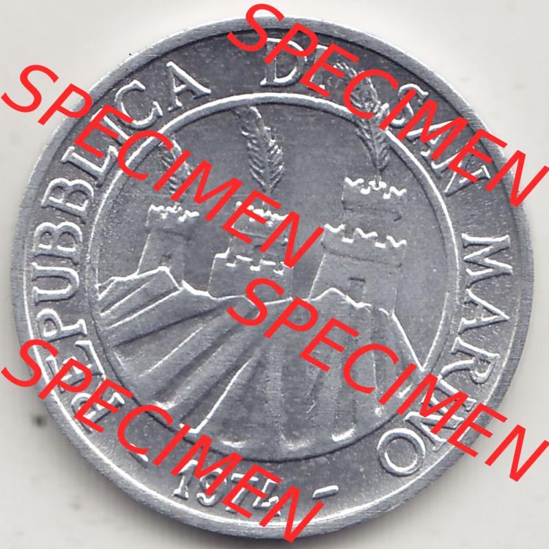 Aus offiziellen Münzensatz / KMS 1974 San Marino vor Euro 1974-1974, 5 Lire, L.5 MINGUZZI MONASSI INC. (1) Sammlung