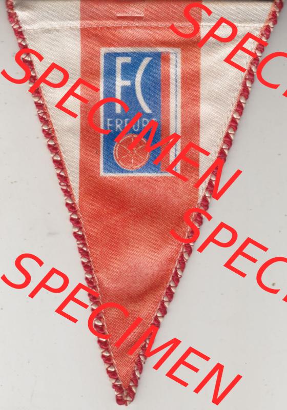 BRD Fußball Wimpel FC Erfurt Nord Vorderseite von einen Wimpel aus Deutschland der BRD, Sportwimpel der Sportart Fußball der Fußballverein in der Bundesrepublik Deutschland.... Sammlung