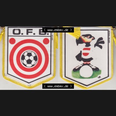 Internationaler Fußball Wimpel vom Österreichische Fußball-Bund – ÖFB ist die gemeinnützige Vereinigung der Landesverbände Österreichs und der Österreichischen... Sammlung